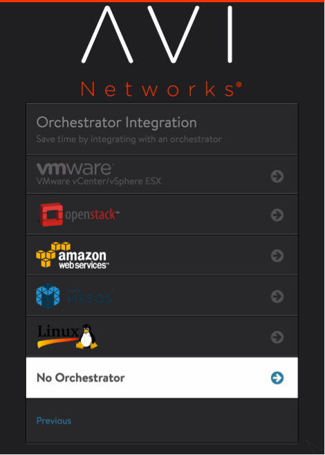 Selecting orchestrator integration