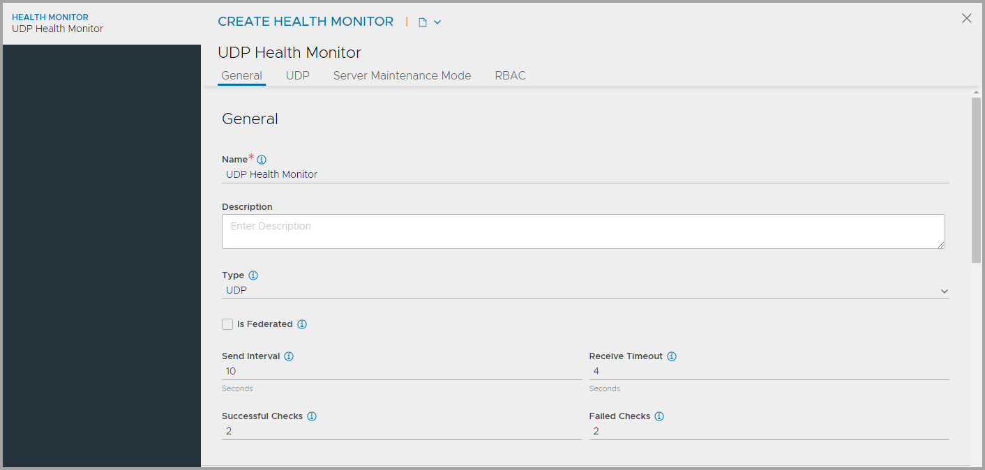 UDP Health Monitor