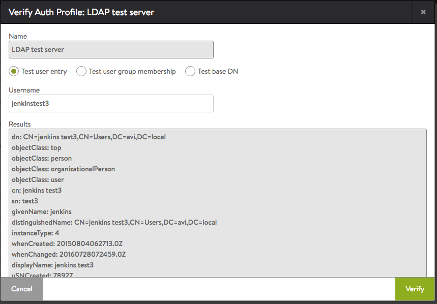 LDAP Test User 1