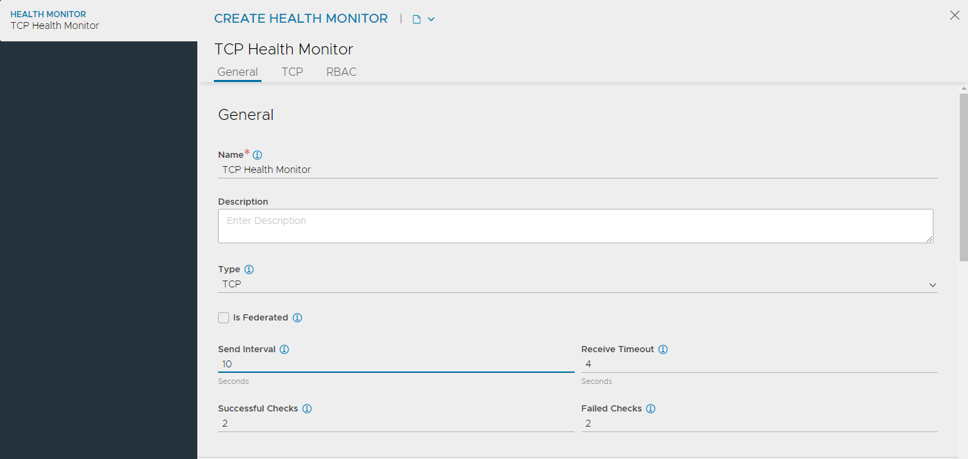 TCP Health Monitor